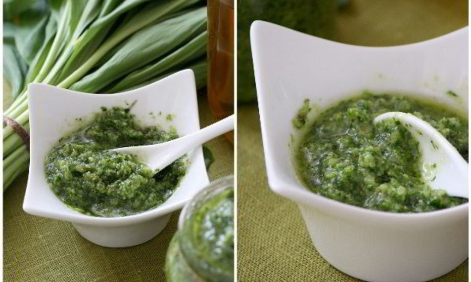 Рецепт соуса песто с черемшой