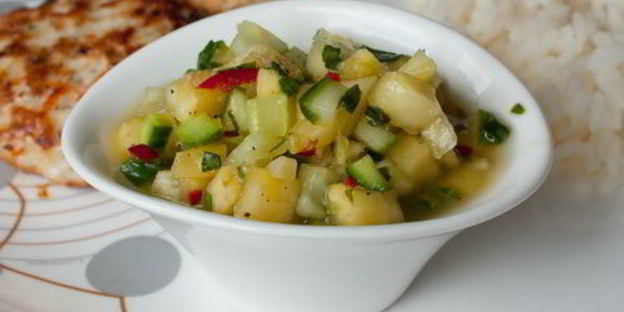 огуречно-ананасовая сальса