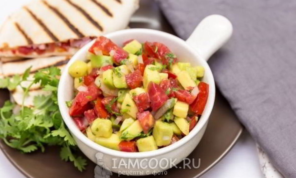 Рецепт сальсы из авокадо с помидорами