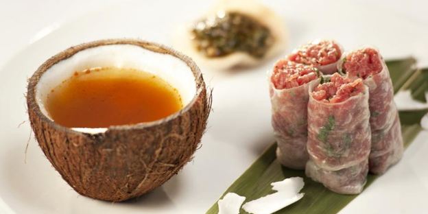 тартар из говядины по-тайски