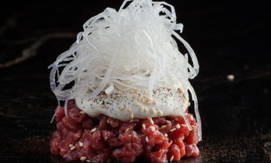 Рецепт тартара из говядины с таледжио и дайконом