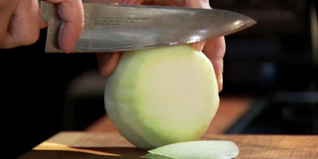 тартар из говядины со свежей дыней