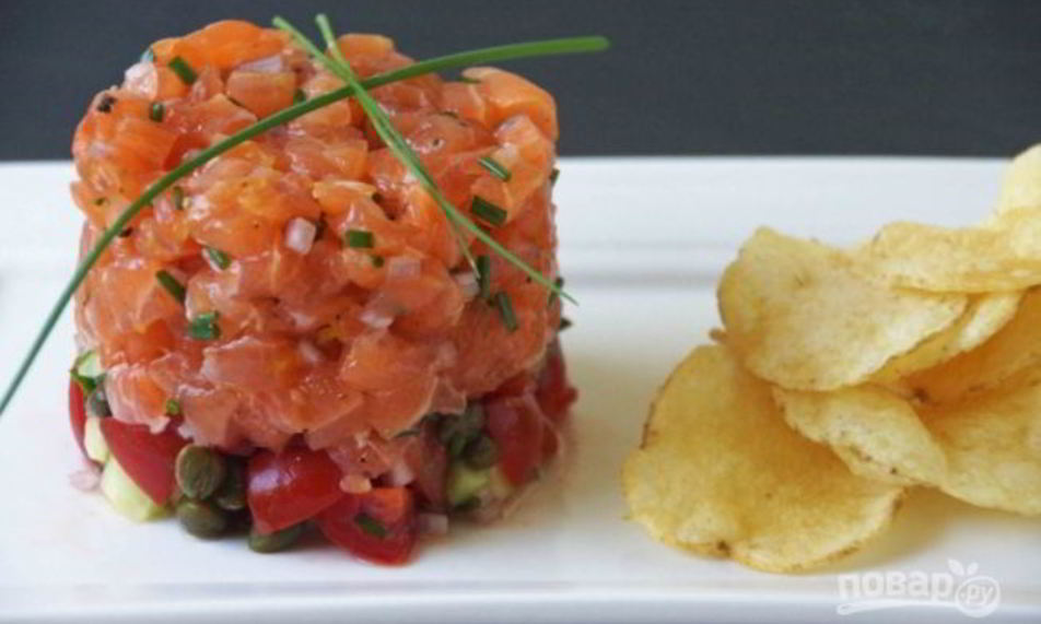 Рецепт тартара из семги