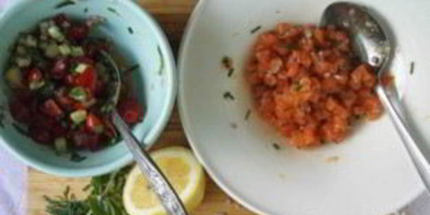 тартар из семги