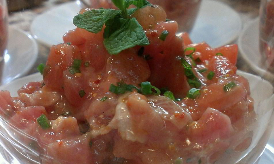 Рецепт тартара из тунца с арбузом