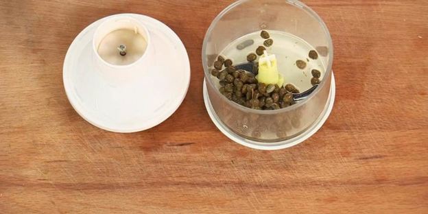 тартар из утки с персиками