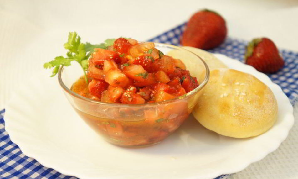 Рецепт тартара клубнично-помидорный