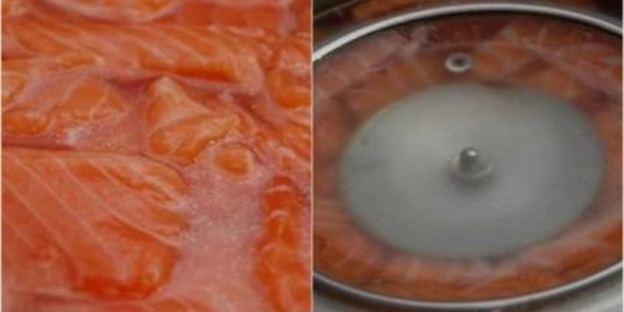 тартар с лососем и авокадо