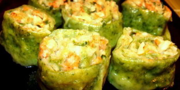 теплый тартар ролл из семги