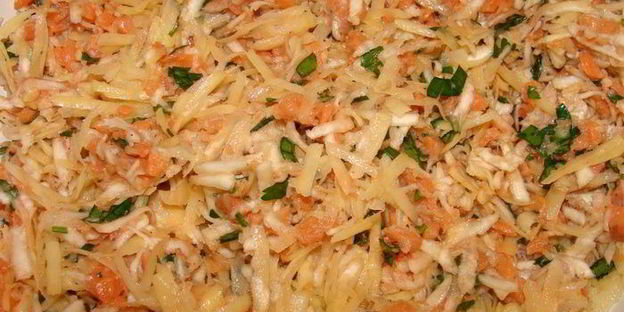 теплый тартар ролл из семги