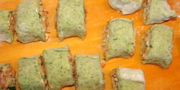 теплый тартар ролл из семги