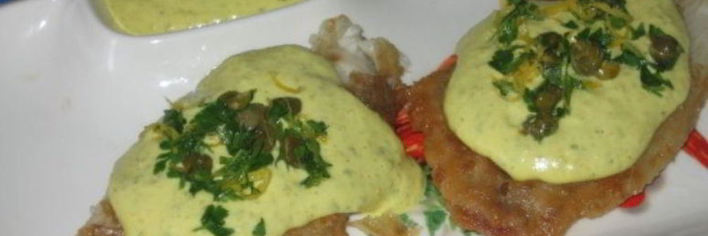 Треска под соусом тартар