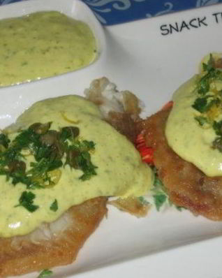 Треска под соусом тартар