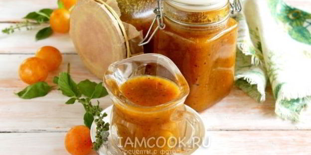 ткемали из желтой алычи