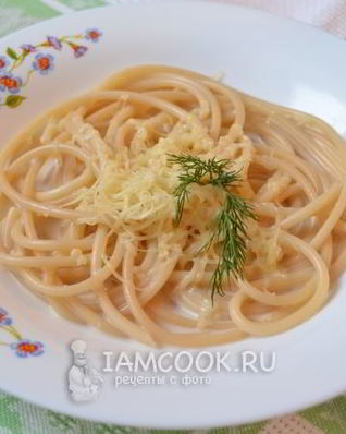 Сырный соус для спагетти
