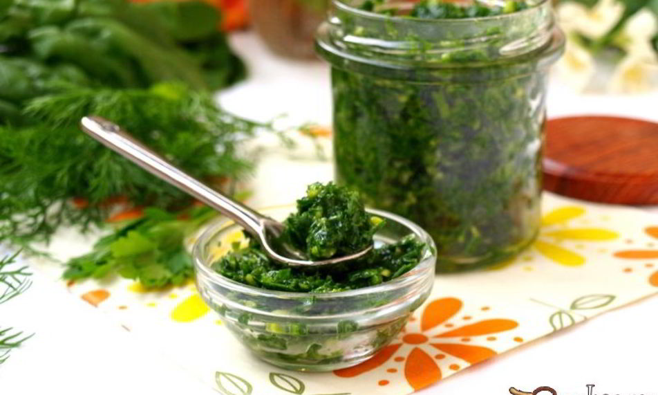 Рецепт зеленого соуса из шпината