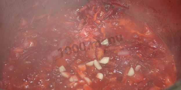 борщ без мяса в мультиварке