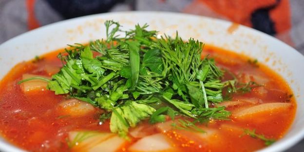 борщ без мяса в мультиварке