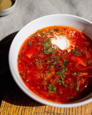 Борщ из языка