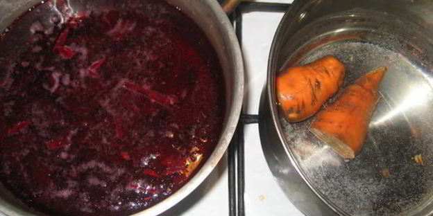 борщ холодный с креветками