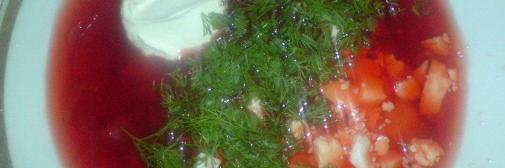 Борщ красный холодный