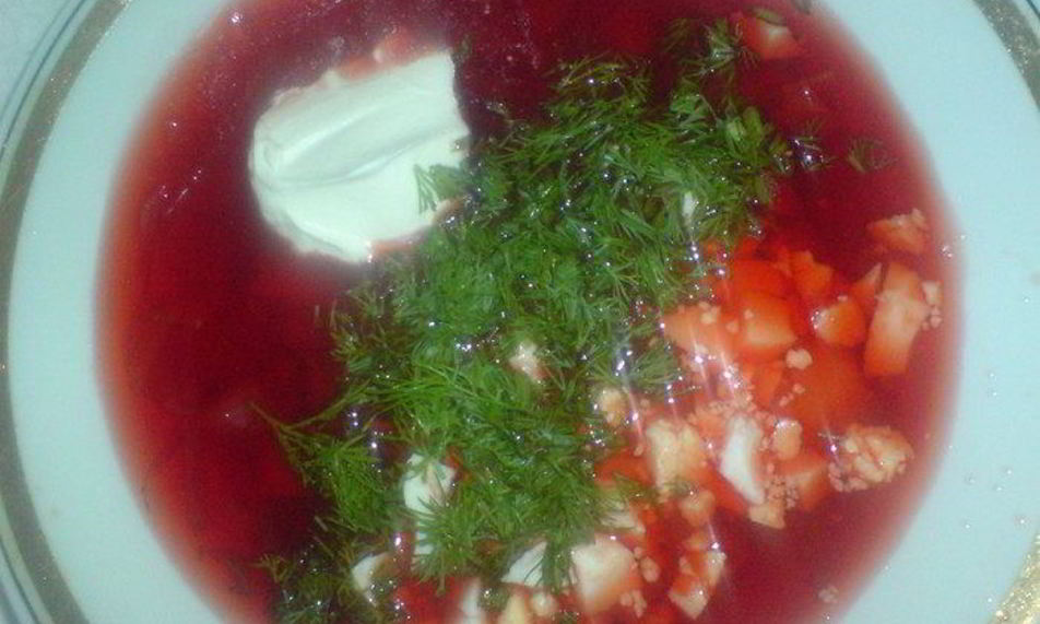 Рецепт борща красного холодного