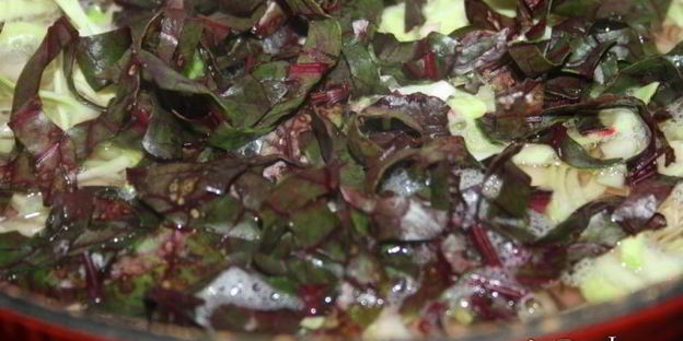 борщ на свиной лопатке с квашеной капустой