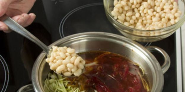 борщ постный с грибами