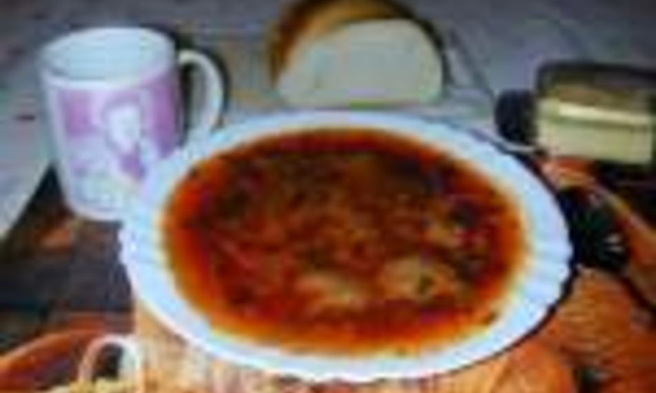 Рецепт борща с белыми грибами и пампушками