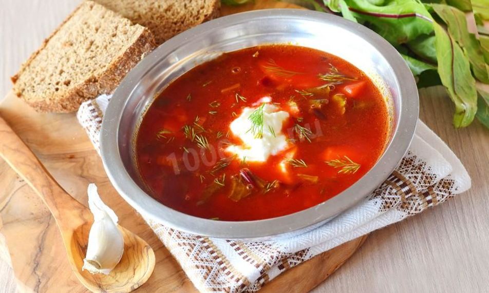 Рецепт борща с ботвой свеклы