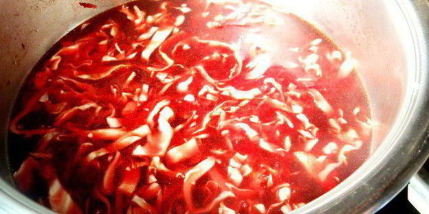 борщ с копчеными ребрышками