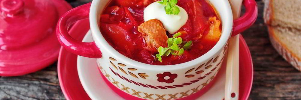 Борщ с курицей