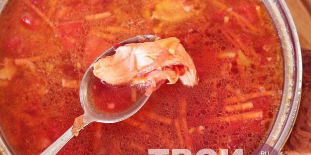 борщ с курицей