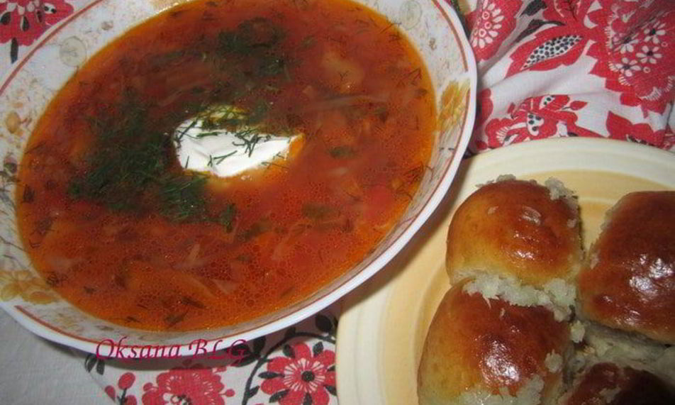 Рецепт борща с пампушками