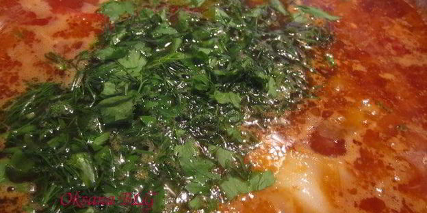 борщ с пампушками