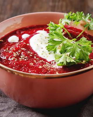 Борщ с яблоком