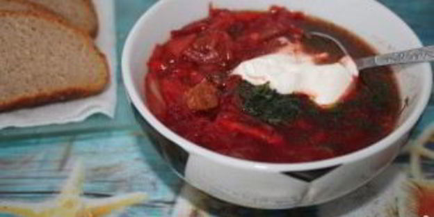 борщ сибирский с мясом