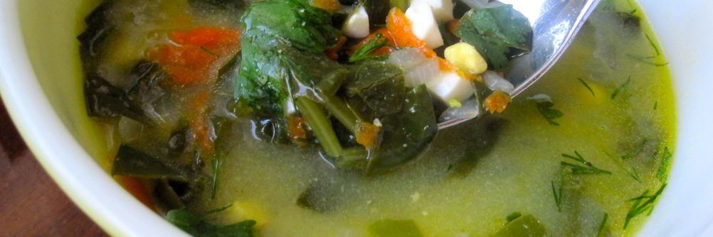 Борщ со щавелем