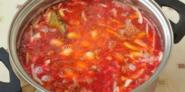 борщ со шпинатом