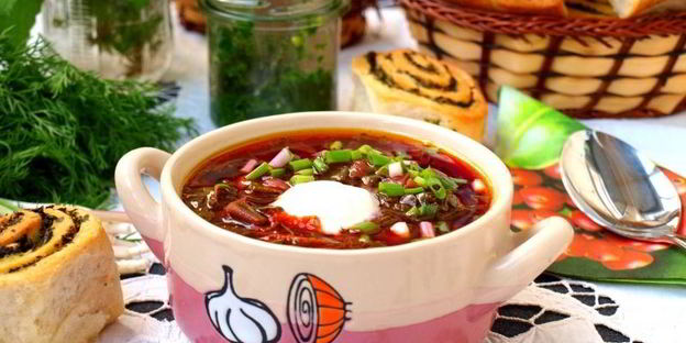 борщ со шпинатом