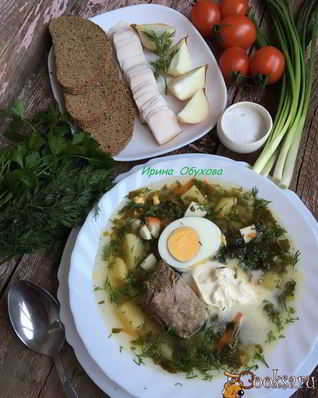 Борщ зеленый