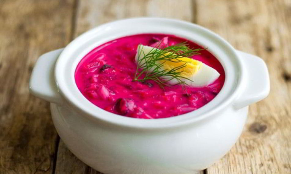 Рецепт холодного диетического борща