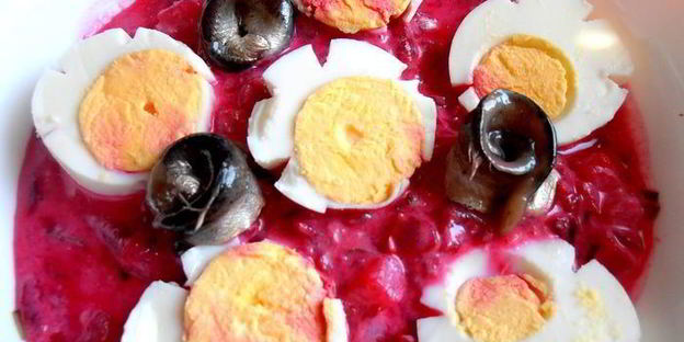 норвежский борщ с килькой