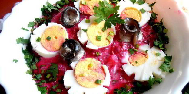 норвежский борщ с килькой