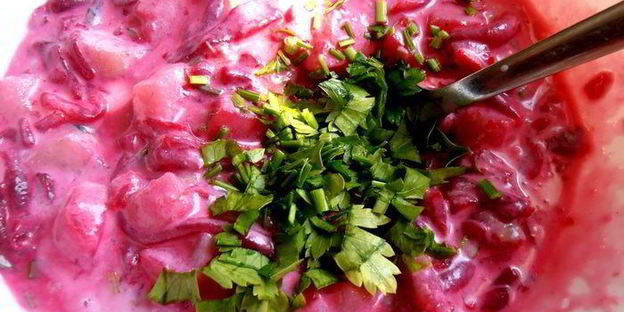 норвежский борщ с килькой