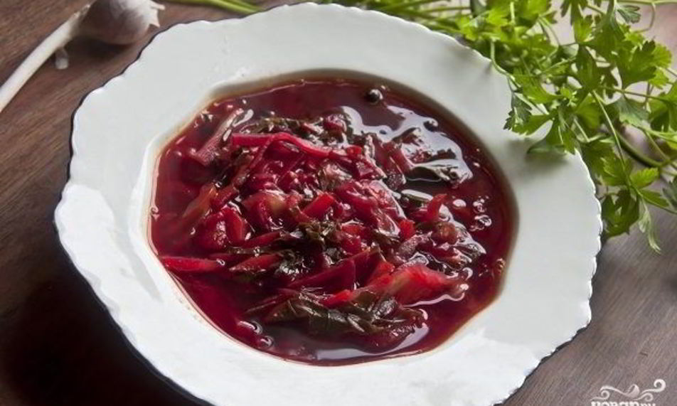 Рецепт овощного борща