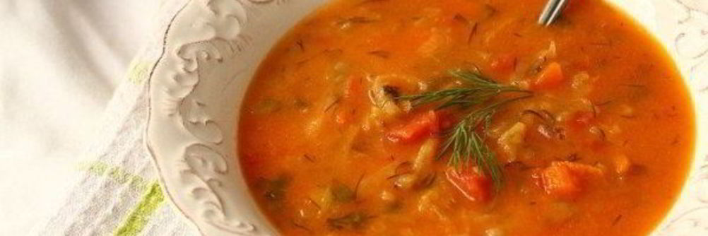 Постный борщ со свеклой