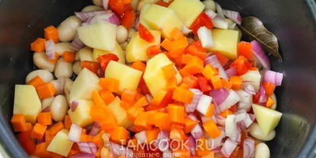 постный борщ в мультиварке