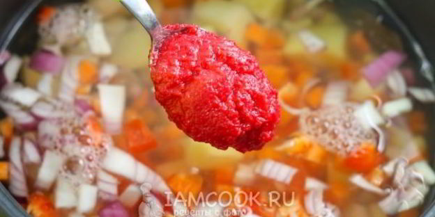 постный борщ в мультиварке