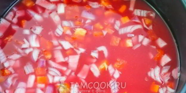 постный борщ в мультиварке